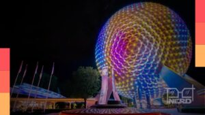 Ilustração do piloto de Spaceship Earth, série do Disney+ inspirada na atração do EPCOT
