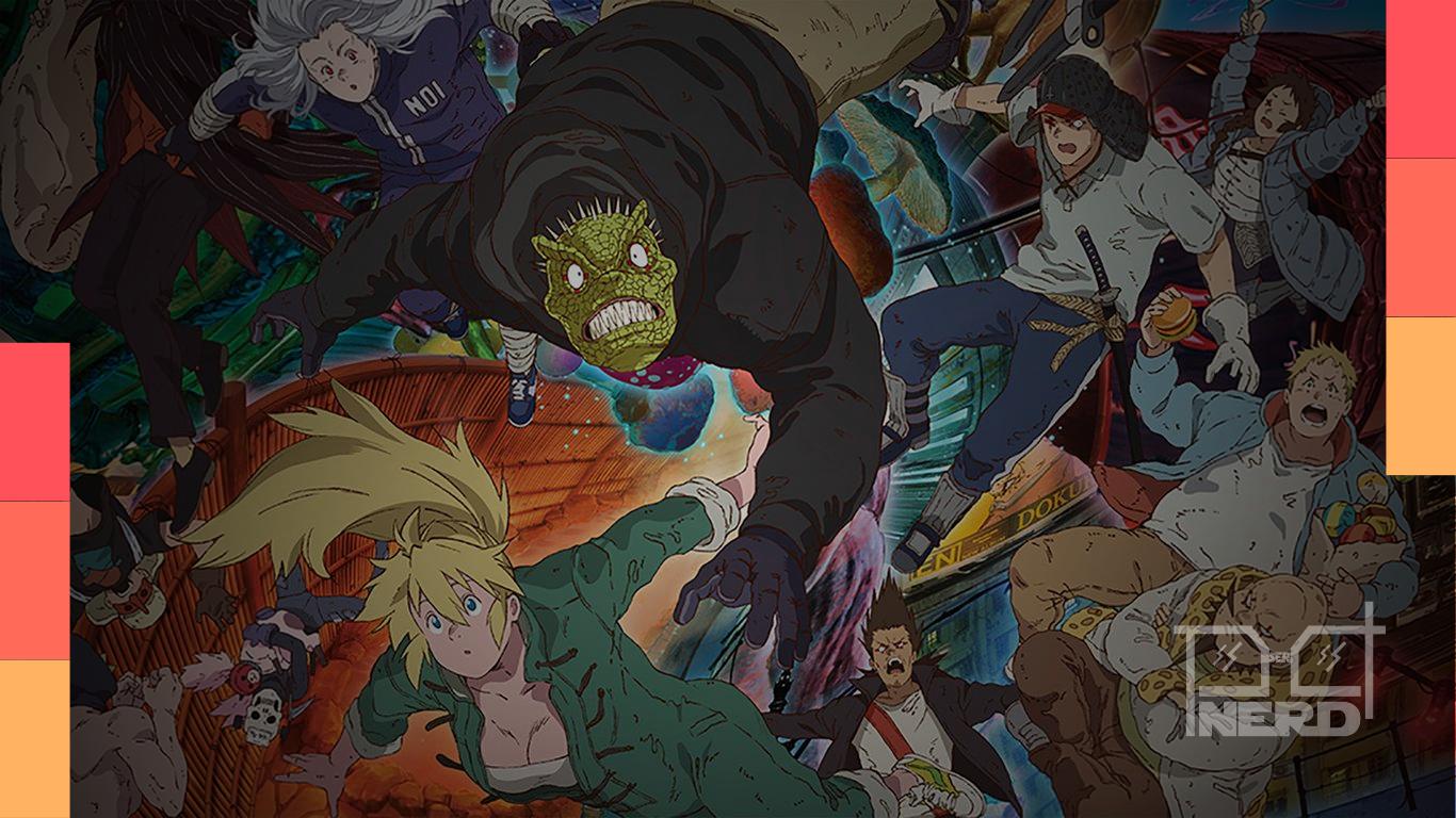 Imagem promocional de Dorohedoro segunda temporada com destaque para a ideia de mais liberdade criativa na adaptação MAPPA