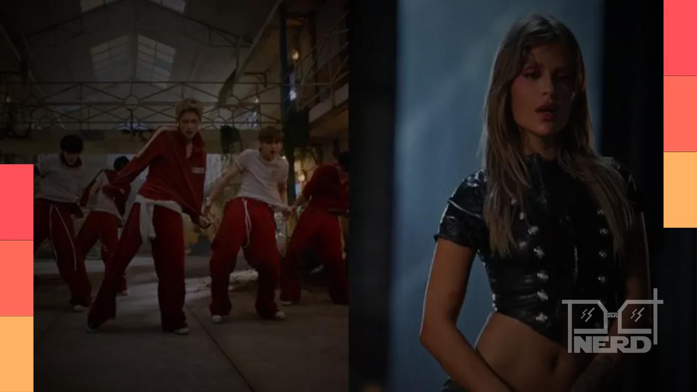 ENHYPEN e Luísa Sonza anunciando feat na versão em inglês de “Bloody Paradise”