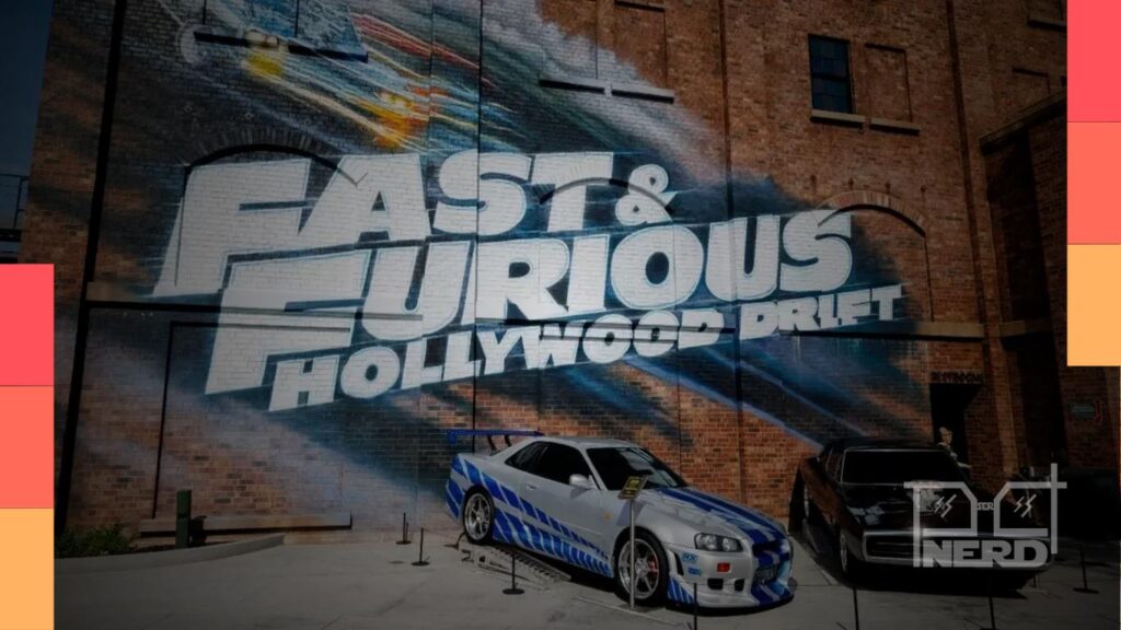 Montanha-russa Fast & Furious: Hollywood Drift inspirada em Velozes e Furiosos no Universal Studios Hollywood, abrindo em 16 de setembro
