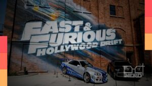 Montanha-russa Fast & Furious: Hollywood Drift inspirada em Velozes e Furiosos no Universal Studios Hollywood, abrindo em 16 de setembro