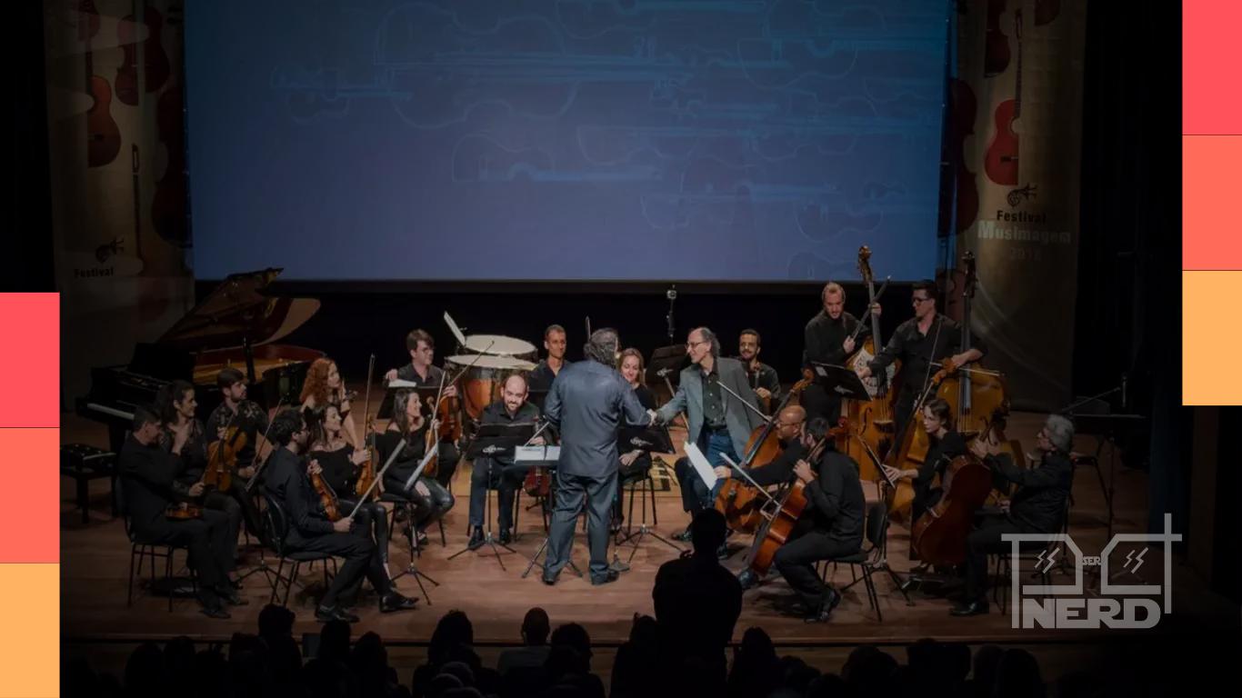 Público em concerto de música para audiovisual do Festival Musimagem com trilhas de cinema e TV