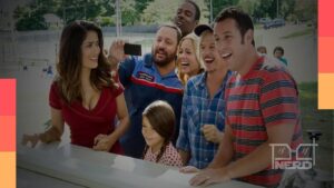 Elenco de Gente Grande 3 reunido com Adam Sandler, Chris Rock, Kevin James, David Spade e Rob Schneider em produção na Netflix