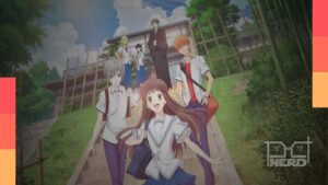 Imagem promocional de Fruits Basket com a família Sohma e a Tohru Honda, destacando os episódios finais no Globoplay