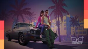 Ilustração de GTA 6 com foco no modo online e ausência de anúncio oficial do GTA 6 Online