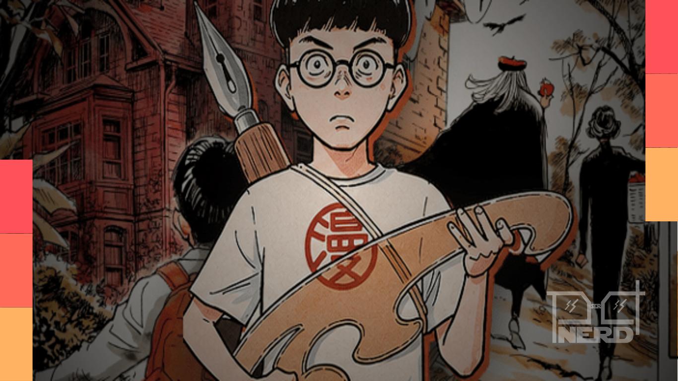 Imagem de divulgação do mangá “Saigo no Manga Kyoushitsu”, de Naoki Urasawa, associado ao debate sobre IA no mangá