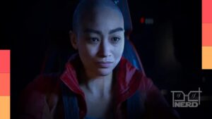Tati Gabrielle posa em foto publicada pela Naughty Dog para comemorar o fim das gravações de captura de movimentos de Intergalactic: The Heretic Prophet
