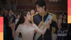 Cena de k-drama ao lado de ícones de plataformas de streaming, representando o crescimento do k-content no Brasil