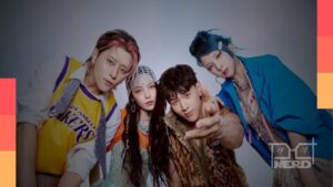 Cartaz do KARD com anúncio da turnê de despedida no Brasil e data do show em São Paulo em 29 de novembro