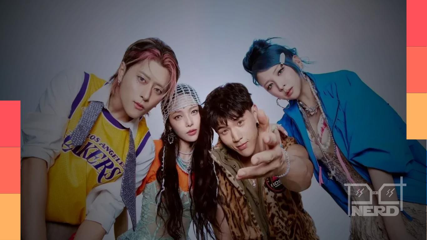Cartaz do KARD com anúncio da turnê de despedida no Brasil e data do show em São Paulo em 29 de novembro