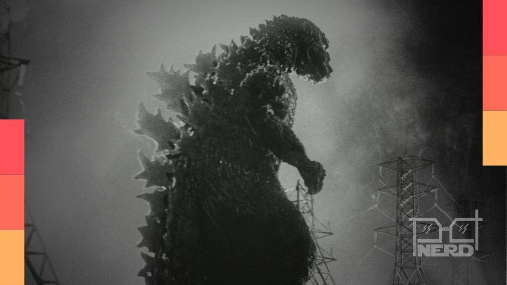 Tela promocional da MUBI com referência à coleção Godzilla e destaques de A Sombra do Meu Pai e Erupcja