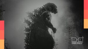 Tela promocional da MUBI com referência à coleção Godzilla e destaques de A Sombra do Meu Pai e Erupcja