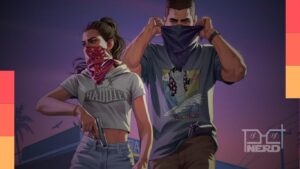 Celular e TV exibindo a Netflix com mensagem de carregamento durante a live de GTA 6