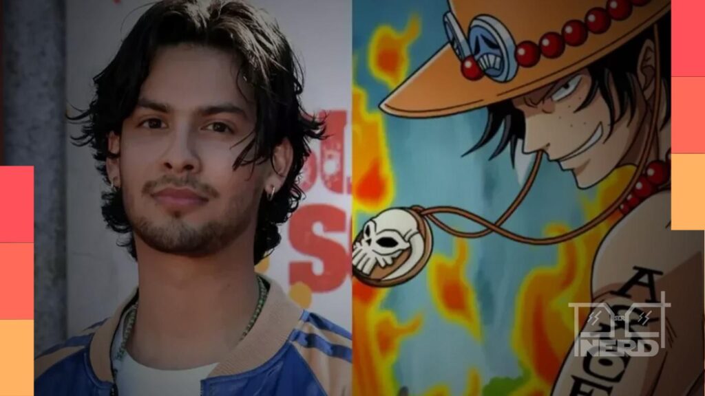 Xolo Maridueña gravando vídeo do set como Portgas D. Ace na 3ª temporada de One Piece