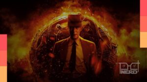 Cillian Murphy em cena de Oppenheimer, anúncio de estreia do filme na TV aberta com horário na TV Globo