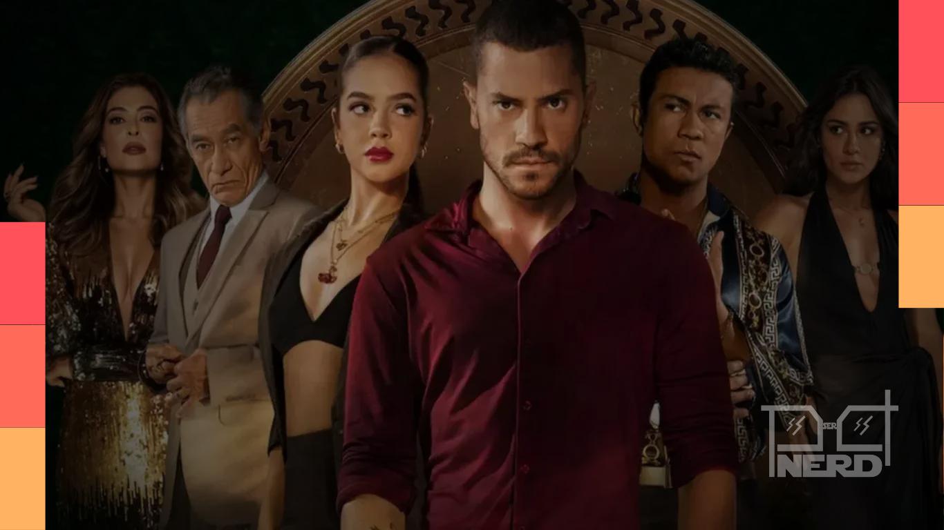 Mel Maia e André Lamoglia comemoram o encerramento das filmagens da 2ª temporada de Os Donos do Jogo