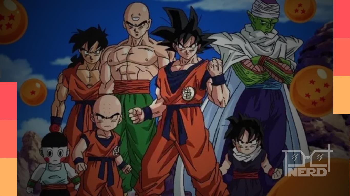 Ilustração do tema Dragon Ball Z com referência a um parque temático nos arredores de Paris