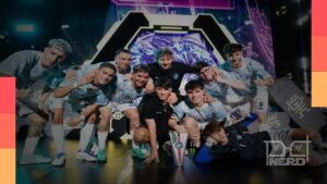 Atletas competindo em modalidades phygital durante o The Games of the Future 2026 em Astana, Cazaquistão