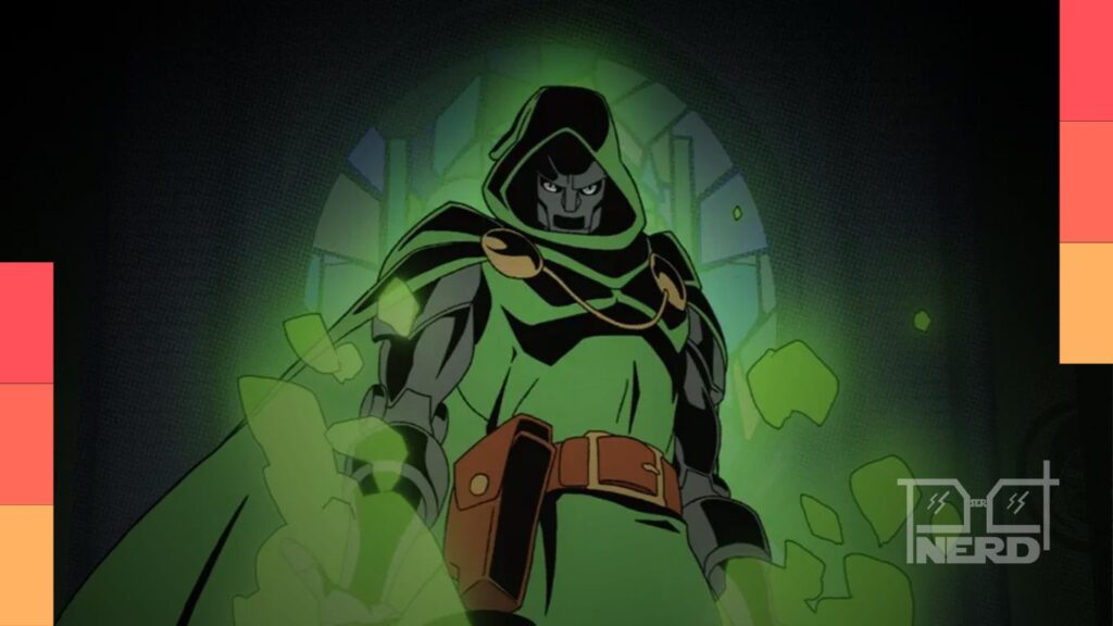 Ilustração da 2ª DLC de Marvel Cosmic Invasion The Siege of Castle Doom com o Doutor Destino