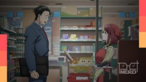 Sasaki e Yamada em cena do episódio 1 de Smoking Behind the Supermarket with You