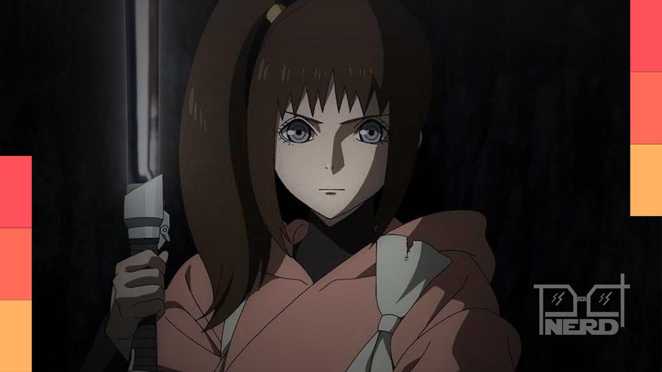 Cena do anime Star Wars: Visions Apresenta – A Nona Jedi disponível no Disney+ com a personagem Lah Kara em missão Jedi