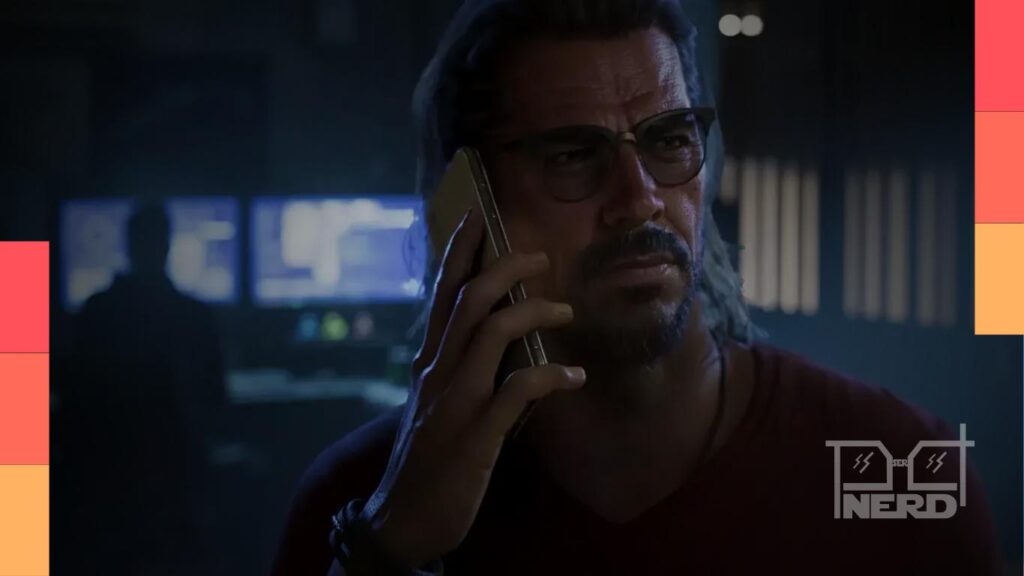 Ilustração temática mostrando a Take-Two investigando a origem dos leaks de GTA 6 e a interface do Discord ao fundo