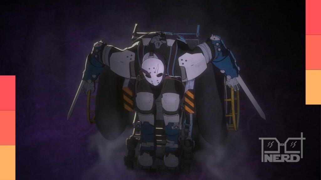 Poster da série anime Tank Chair anunciando estreia em 4 de outubro de 2026