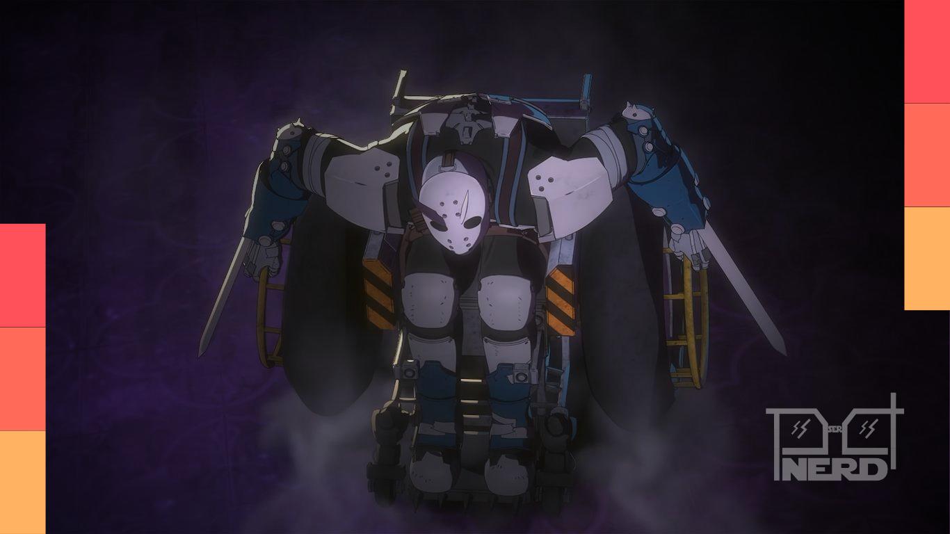 Poster da série anime Tank Chair anunciando estreia em 4 de outubro de 2026