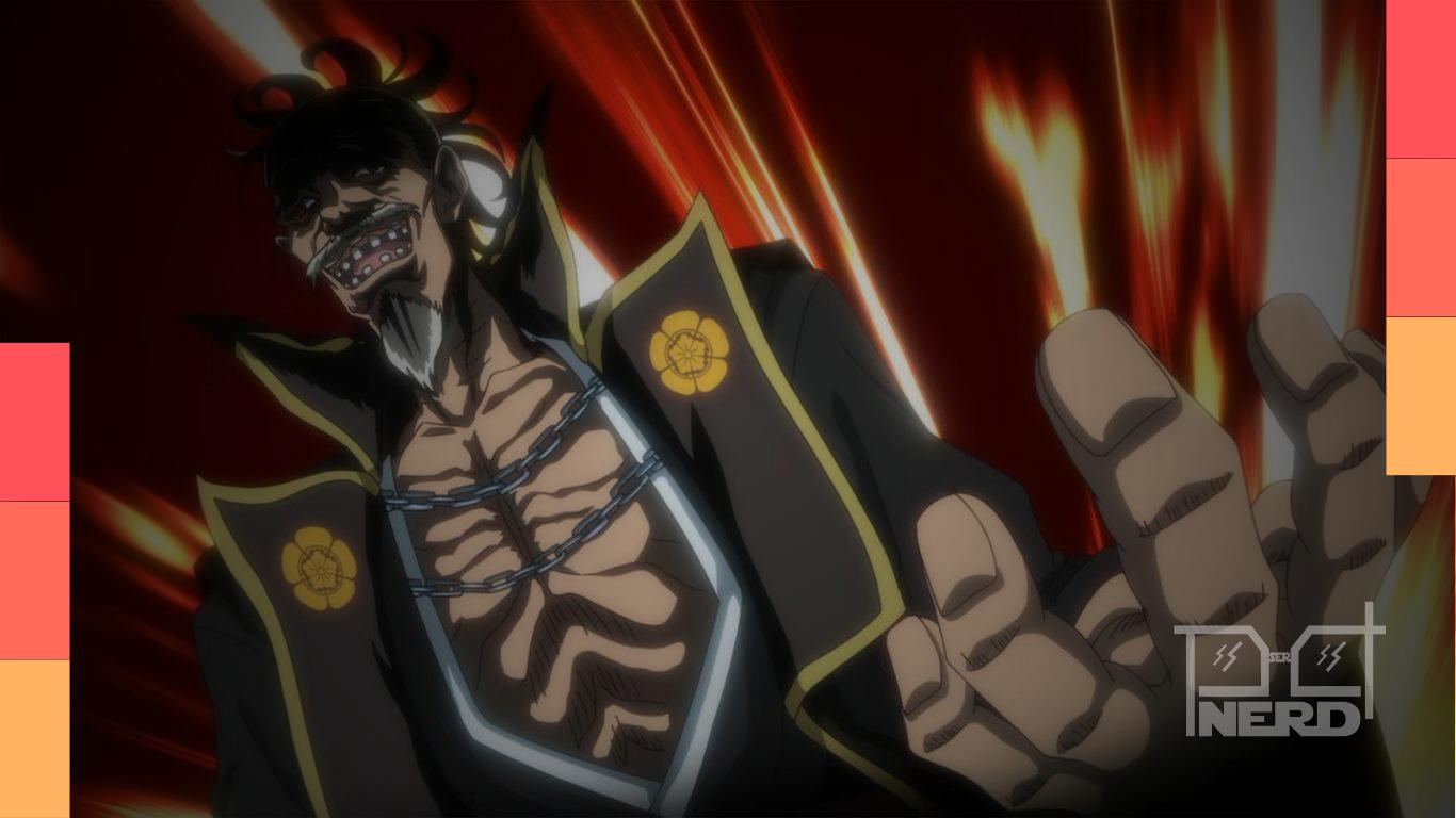 Imagem promocional do anime Tenkaichi: The Greatest Warrior Under the Rising Sun anunciando estreia em abril de 2027