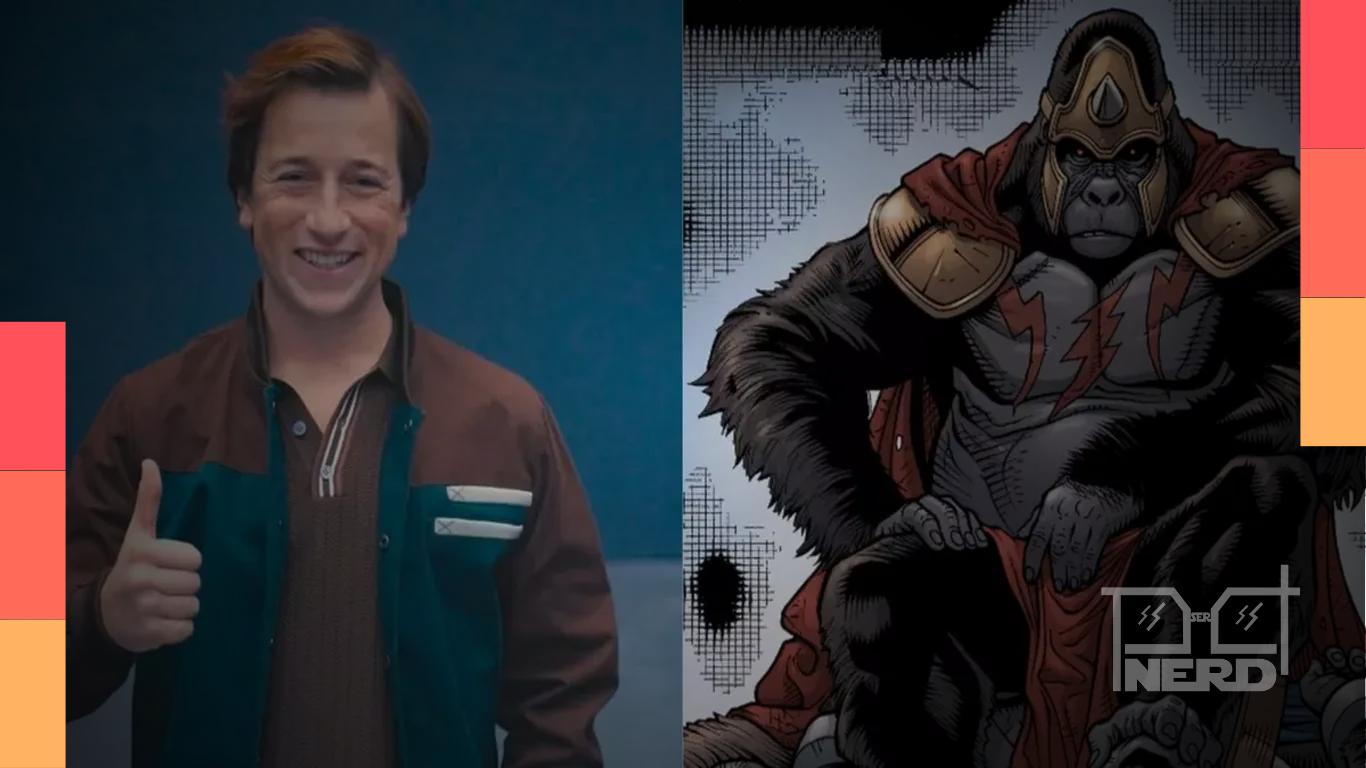 Jimmy Olsen investigando o caso de Gorilla Grodd na nova série The People v. Gorilla Grodd