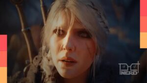 Arte de divulgação do The Witcher 4 com a personagem Ciri e referência ao lançamento em 2028 pela CD Projekt Red