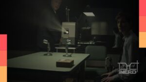 Jacob Tremblay e Russell Crowe em cena do true crime Unabomber da Netflix