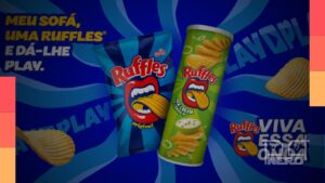 Campanha da RUFFLES para combater o overthinking e incentivar dar play no streaming com snack ao lado