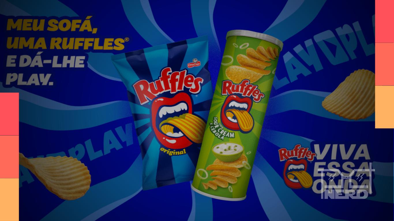 Campanha da RUFFLES para combater o overthinking e incentivar dar play no streaming com snack ao lado