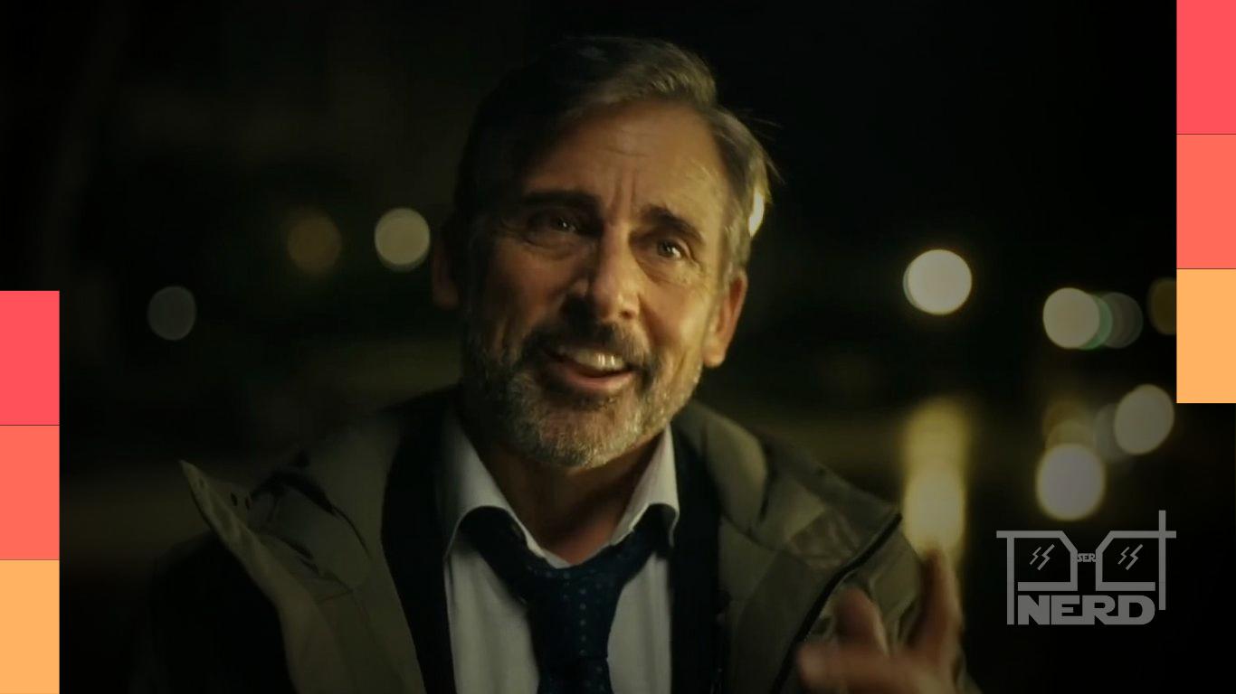 Steve Carell em cena destacada, com destaque para cinco séries disponíveis no streaming