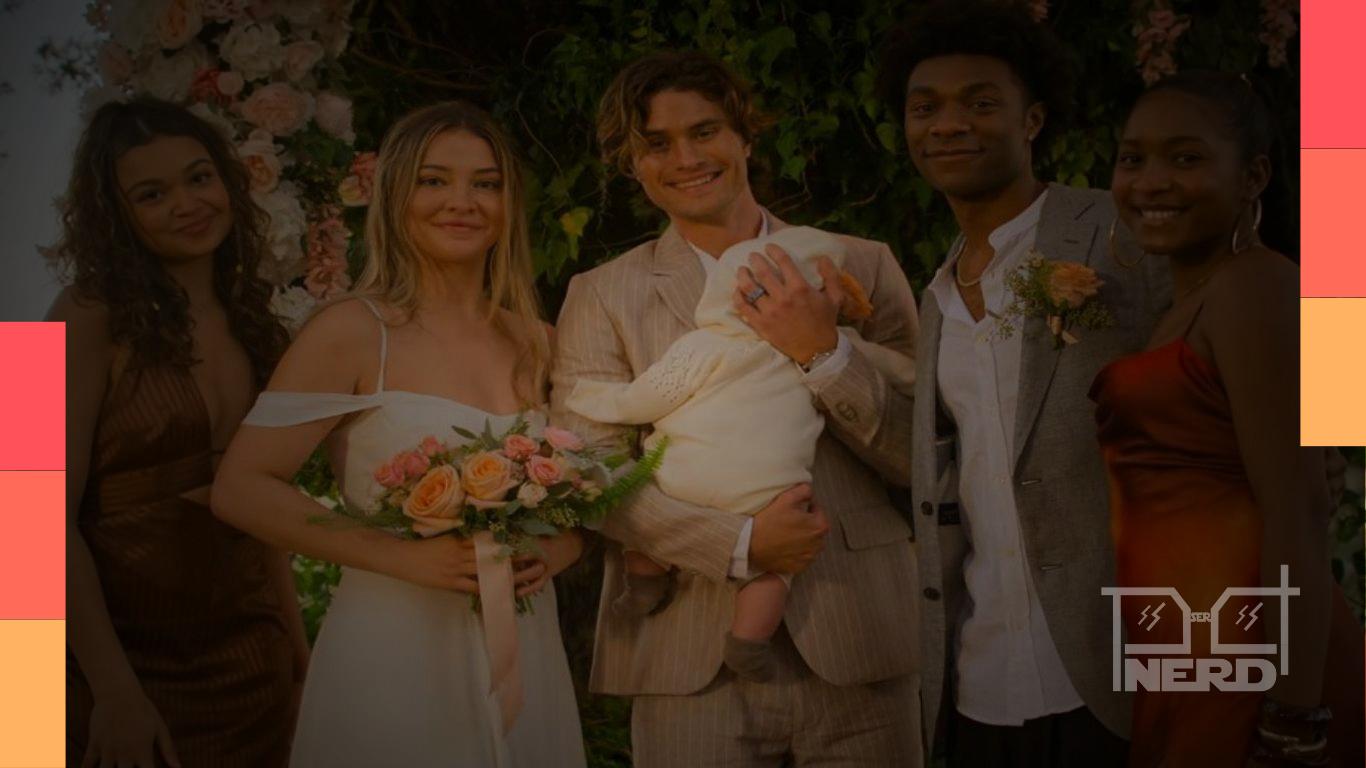 Imagem de divulgação de Outer Banks, série da Netflix, com personagens em clima de aventura e mistério