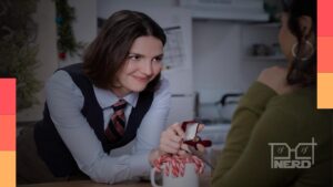 Ella Hunt em cena de Inapropriados para o Trabalho, comédia cancelada no Disney+ após uma temporada