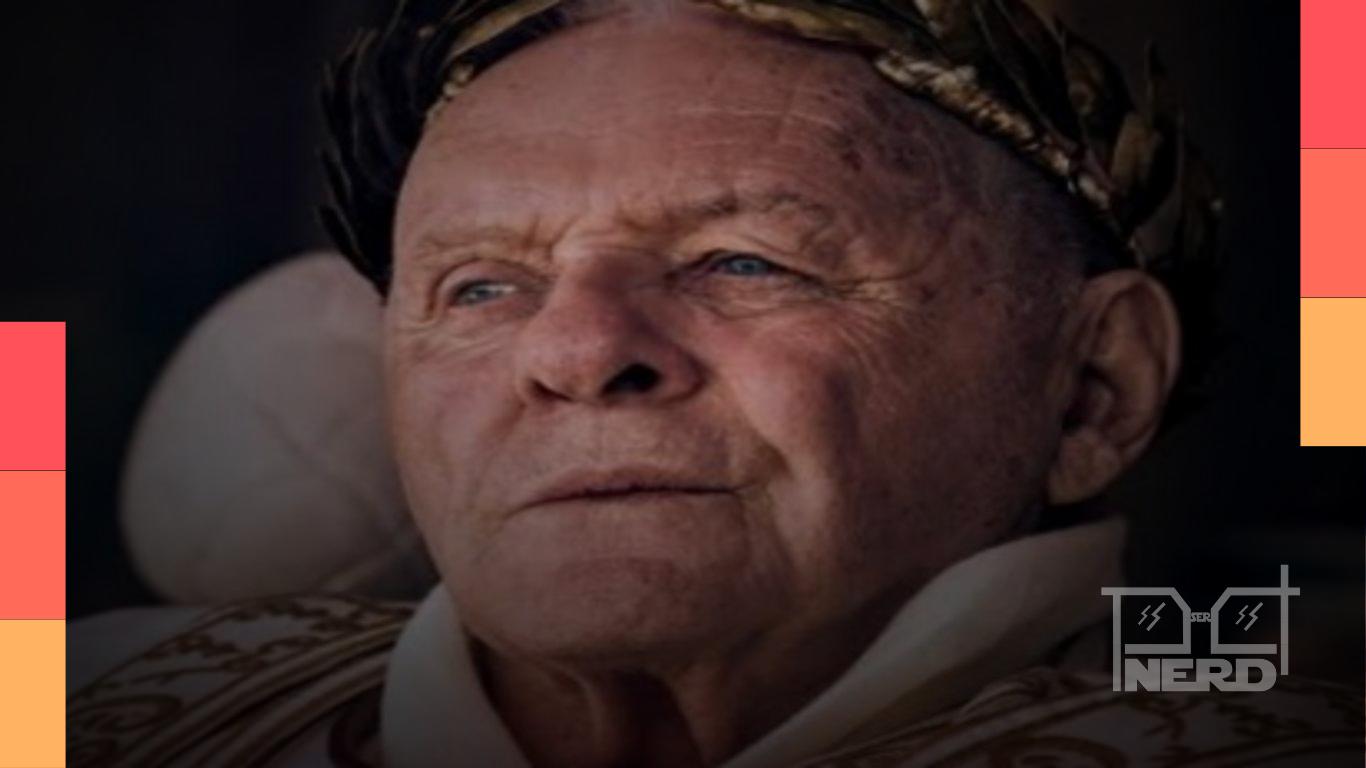 Cena da série Aquelas Prestes a Morrer com clima de arena e intrigas em Roma