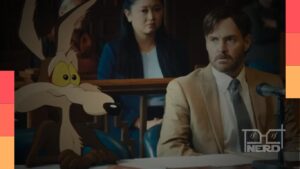 Cartaz de Coyote vs. ACME mostrando o Coiote e a ACME, com destaque para onde assistir e previsão de streaming