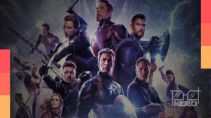 Cartaz de Vingadores: Ultimato com destaque para o relançamento Vingadores: Ultimato Encore e a ligação com Doomsday