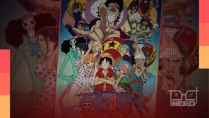 Ilustração com 7 personagens femininas de anime: Nico Robin, Yor Forger, Mitsuri Kanroji, Haruhi Fujioka, Maki Zenin, Kaguya Shinomiya e Madoka Kaname