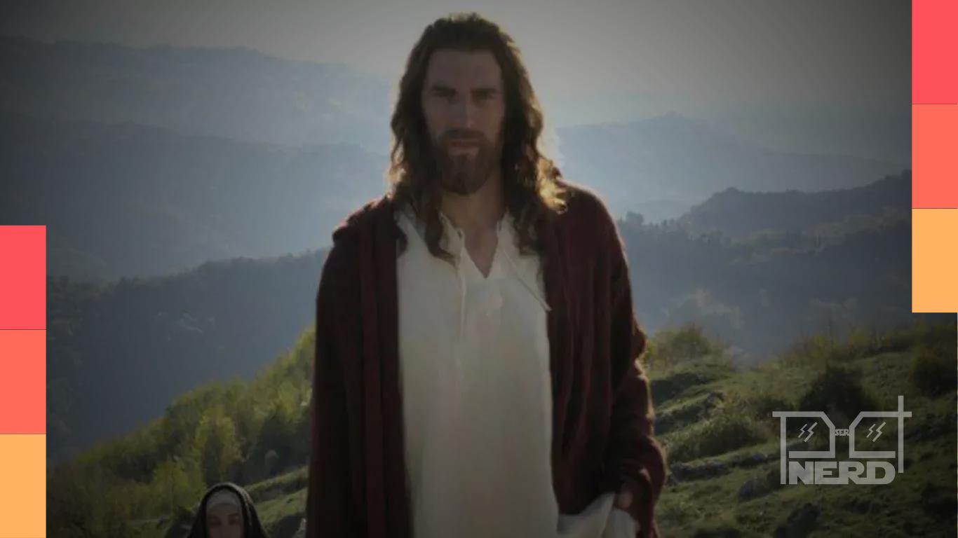 Imagem ilustrativa com cenas de produção e referências de A Ressurreição de Cristo a partir do vazamento online