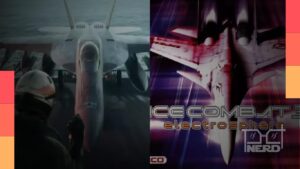 Avião de combate sobrevoa Strangereal em referência à ligação entre Ace Combat 8 e Ace Combat 3