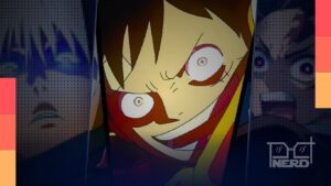 Jovem assistindo anime em velocidade dobrada em streaming, com multitarefa e foco em lançamentos