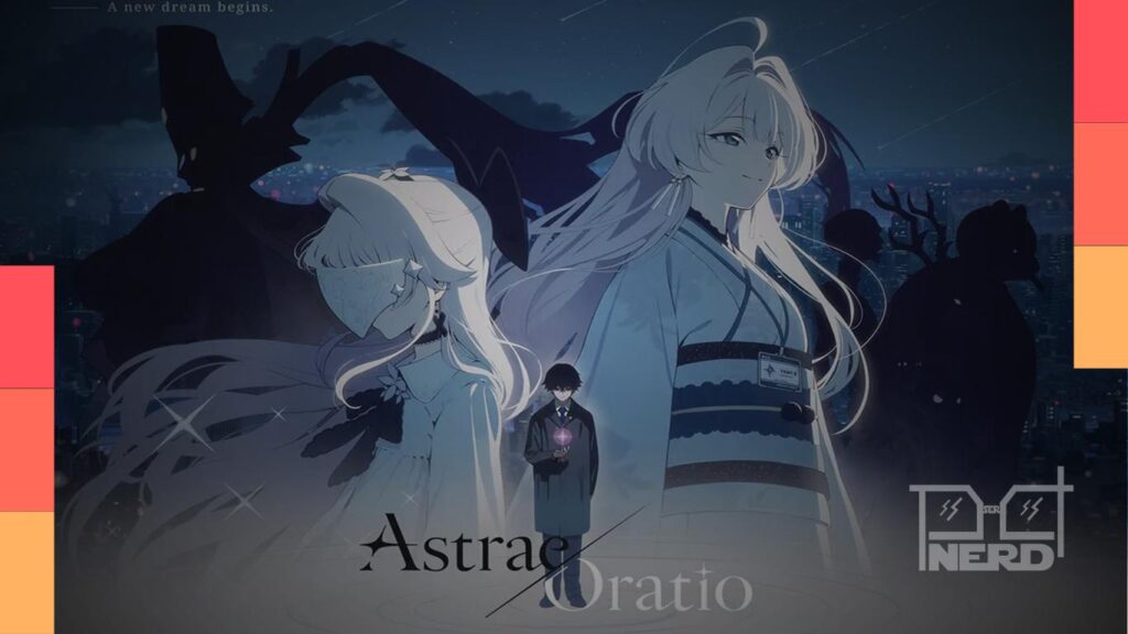 Imagem promocional de Astrae Oratio durante a Tokyo Game Show 2026, mostrando o conceito de RPG anime e magia no cotidiano