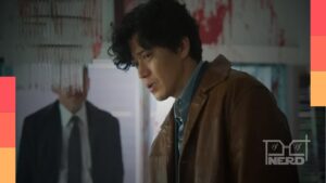 Cena do Trailer de Bad Lieutenant: Tokyo com Tóquio ao fundo e clima de violência