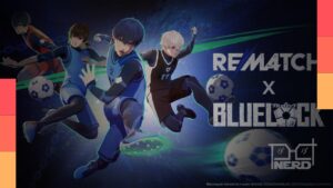 Colaboração de Blue Lock com Rematch destaca o modo Aura Striker e personagens do anime