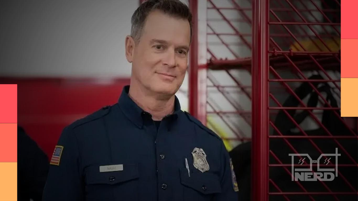 Peter Krause como Bobby Nash na série 9-1-1