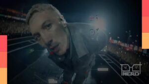Oliver Sykes do Bring Me the Horizon comandando a plateia no Rock in Rio 2026 no Palco Mundo