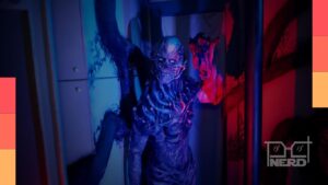 Personagens e cenários da casa temática de Stranger Things no Halloween Horror Nights 2026 no Universal Orlando, com clima do mundo invertido